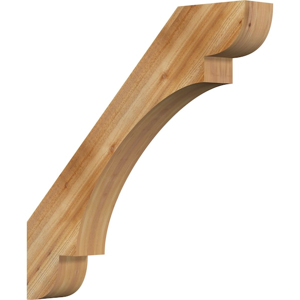 Ekena Millwork 6"W x 42"D x 42"H Olympic Rough Sawn Knee Brace, Western Red Cedar BRC06X42X42OLY00RWR - main